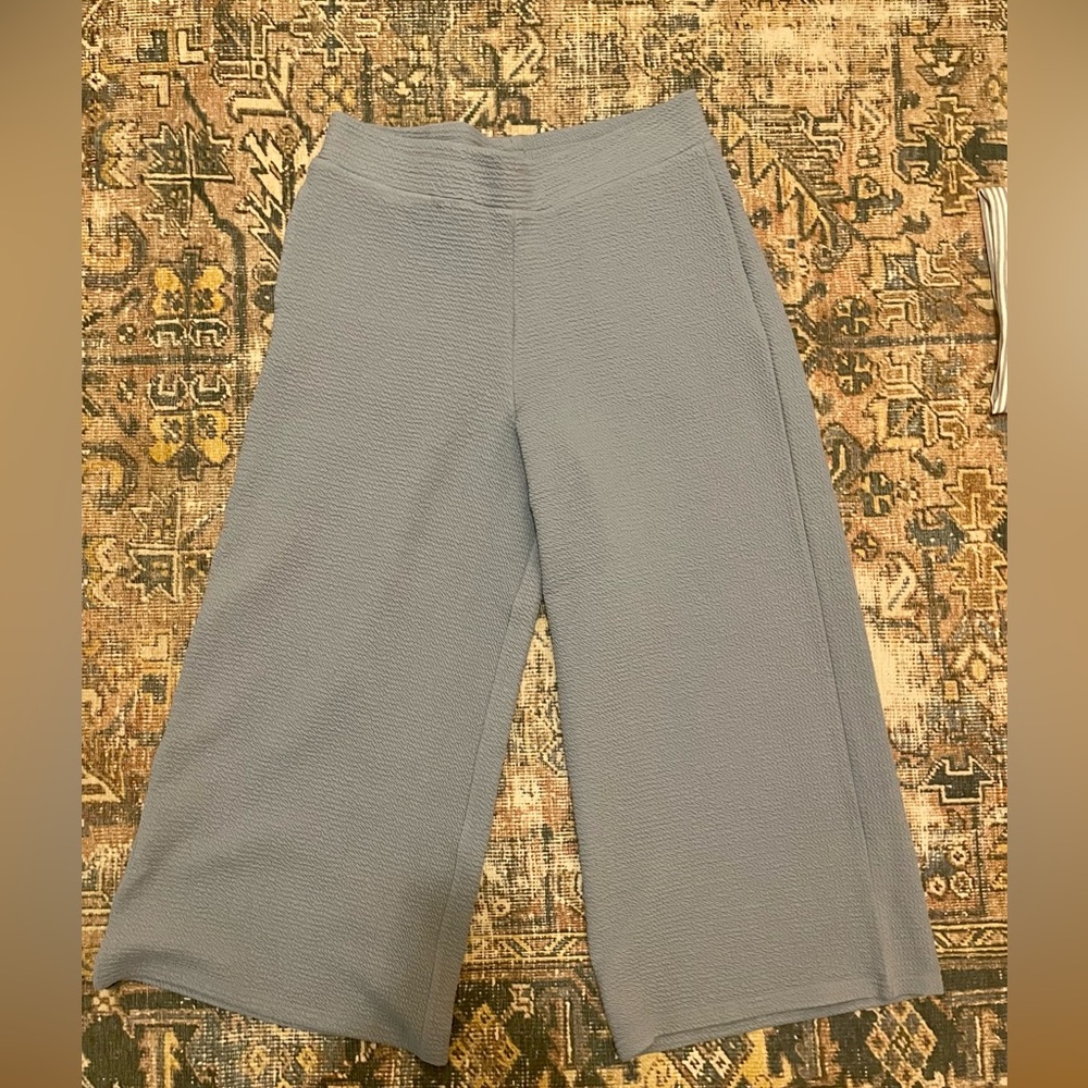 Wide leg cropped pant